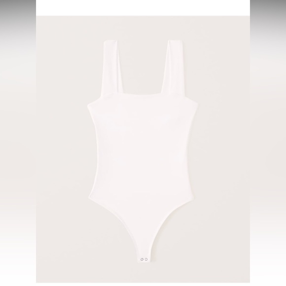 Double-layered seamless fabric square neck bodysuit from Abercrombie - Picture 4 of 6